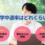 大学中退率はどれくらい?辞める人の特徴やその後の進路も解説