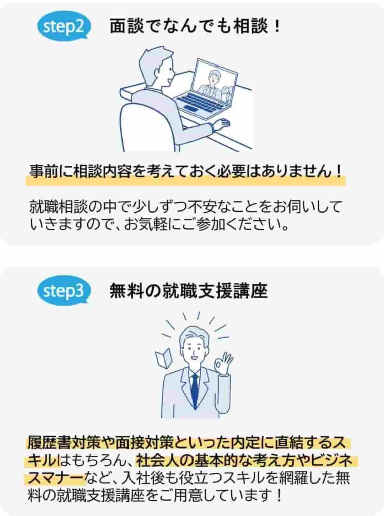 無料で何でも相談/無料の就職支援講座