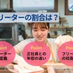 フリーターの割合は?フリーターは何人に1人?