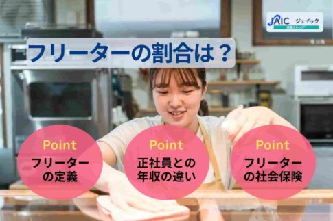 フリーターの割合は？フリーターは何人に1人？