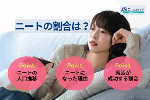 ニートの割合は？割合の推移と年齢別・学歴別のデータを紹介