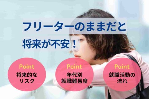 フリーターのままだと将来が不安！予想されるリスクや就職難易度を解説