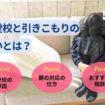 不登校と引きこもりの違いとは?原因・親の対応の仕方・相談先を解説