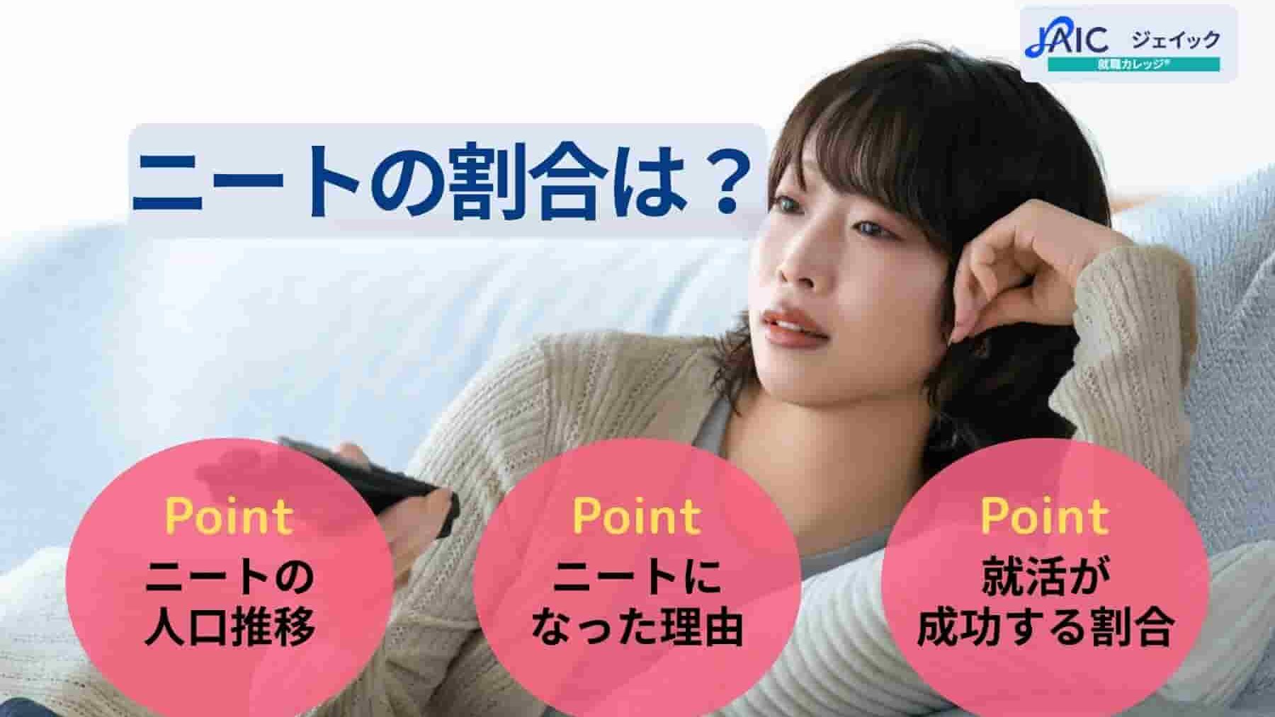 ニートの割合は？割合の推移と年齢別・学歴別のデータを紹介