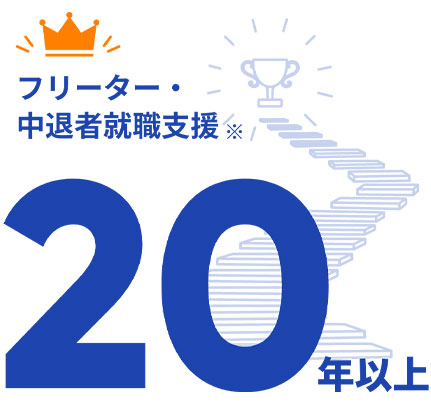 フリーター・中退者就職支援20年以上